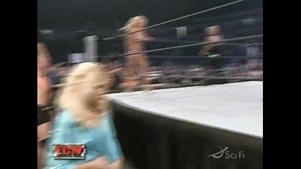 E C W - Torrie Wilson , Mike Knox and Test vs Kelly Kelly , Tommy Dreamer and The Sandman 
