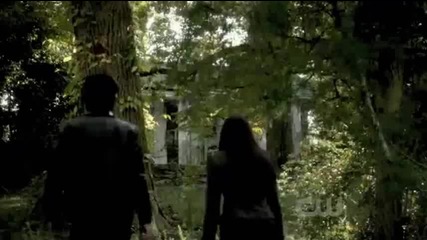 Damon and Elena go to the witch burial house to see Stefan.