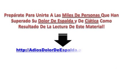 Dolor Cronico De Espalda Baja Fulminela