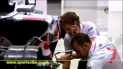 Jenson Button и Lewis Hamilton 