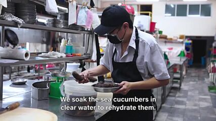 Adventurous bites: This sea cucumber is a deliciously