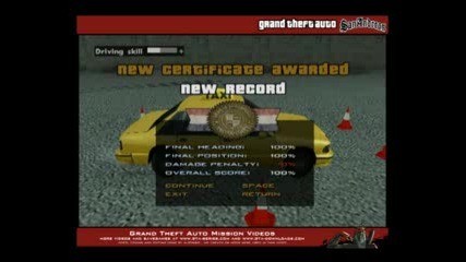 Gta San Andreas Driving School 9 - Spin and Go