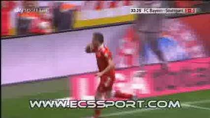 27.03.2010 Bayer Munchen - Stuttgart 1:2 gol na Olic 