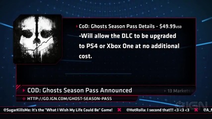 Ign Daily Fix - 15.8.2013 - Grand Theft Auto V Multiplayer Mode & Call of Duty: Ghosts Season Pass