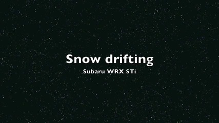Subaru Impreza Wrx Sti on snow