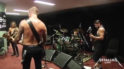 Shirtless James In Tuning Room 2013