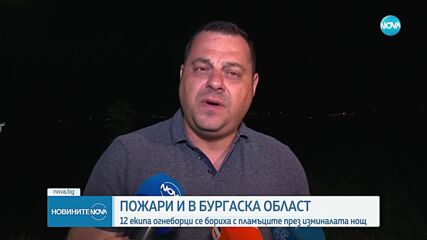 Пожари и в Бургаско:  12 екипа огнеборци се бориха с пламъците през изминалата нощ