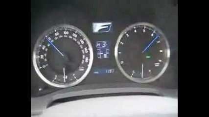 Lexus Is - F Gauges - Acceleration Run
