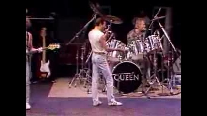 Queen before Live Aid concert