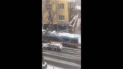 Закъсал тролейбус на ул. "Раковски"