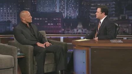 The Rock On Jimmy Kimmel! (says President Obama Told Him Michelle Had A Crush On Dwayne Johnson) 