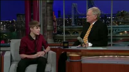 Justin Bieber on Letterman Preview - Paternity Test
