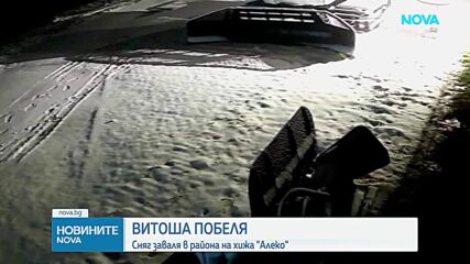 Сняг заваля съвсем близо до София