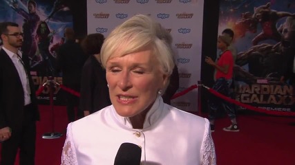 Интервю със звездата Глен Клоуз на премиерата на филма Пазители на Галактиката (2014)