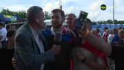 Феновете на Словакия след победата над Белгия