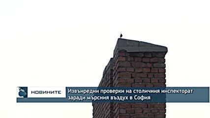 Извънредни проверки на столичния инспекторат заради мърсния въздух в София