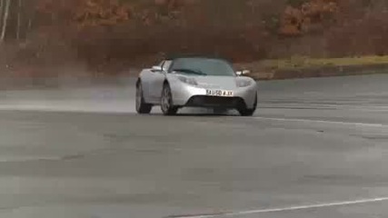 Ще дрифти ли ? Tesla Roadster 