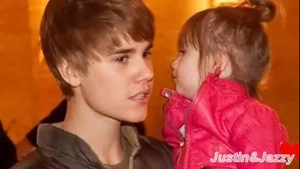 Justin Bieber and his little sister