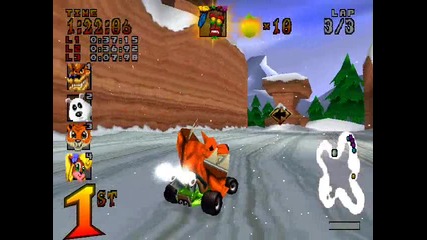 Crash Team Racing - Area Glacier Park - Blizzard Bluff - Trophy 