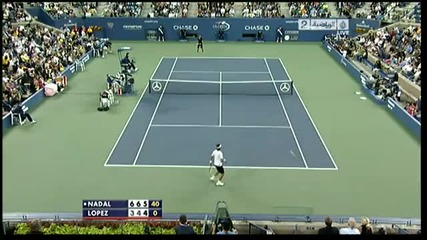 Nadal vs Lopez Usopen 2010 Super Matchpoint 