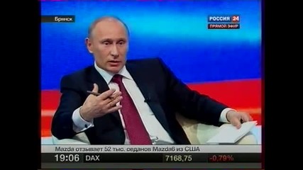 Смях..задават на Путин въпрос на живо! Пиздюн, Пидр, Геи 