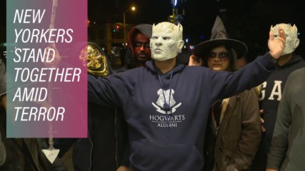 Halloween marches on after NYC's attack