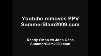 Summerslam 2009 Randy Orton vs John Cena fight 