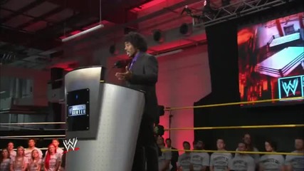 Xavier Woods speaks at the Wwe Performance Center opening day press conference