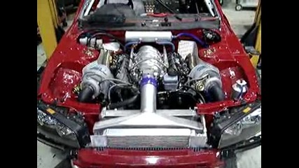 Nissan Skyline R34 with Ls1 twin turbo V8 under th