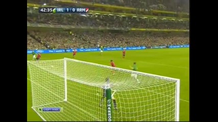 Fail! Fatal own goal from V.aleksanyan (armenia) v Rep of Ireland