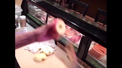 Урок - как да си нарежем ябълка..