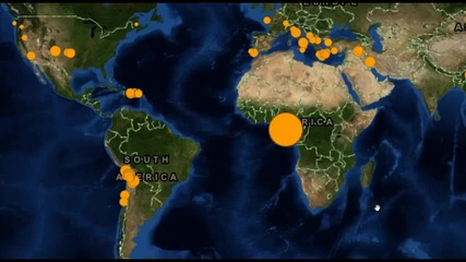 Земетресение от 12-та степен по Рихтер беше отчетено в Западна Африка