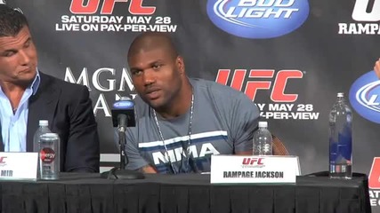 Rampage Jackson, artist, at Ufc 130 press conference