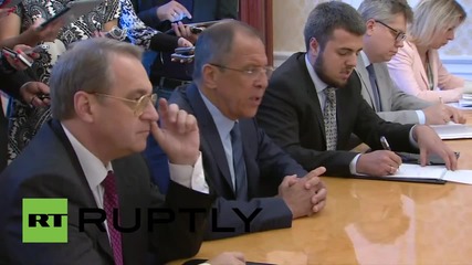Russia: FM Lavrov meets Syrian opposition leader Haytham Manna in Moscow