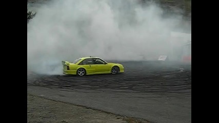 Opel Omega Evo 500 Burnout. 