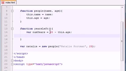 Beginner Javascript Tutorial - 27 - Adding Methods to Our Objects