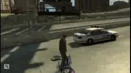 Gta 4 Pc - Funny police crash