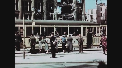 Берлин след войната през 1945 година (цветно видео)
