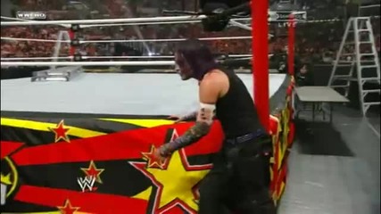 Jeff Hardy - Poetry in Motion with a Chair to the Barricade
