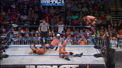 Tag Championship Bobby Roode and Austin Aries vs Chavo Guerrero and Hernandez - April 11, 2013