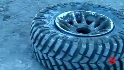Хитър начин за напомпване на гума