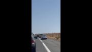 Километрично задръстване на АМ „Тракия” заради катастрофи