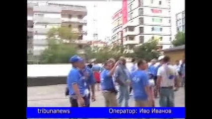 Румен Пенков на мача Барселона - Левски 