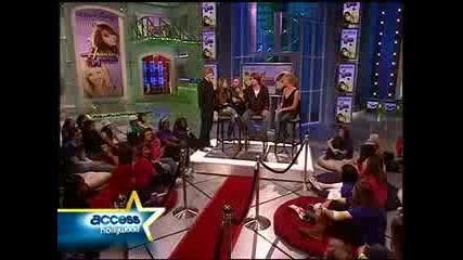 Miley Cyrus & Lucas Till & Emily Osment & Billy Cyrus in Access Hollywood