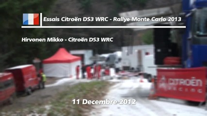 2013 Essais Citroеn Ds3 Wrc - Rallye Monte Carlo [hd]