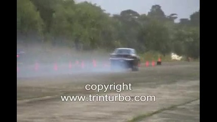 muscle car vs. bike 