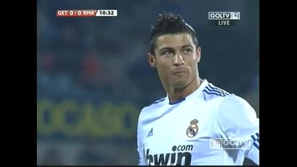 03.01.2011 Хетафе 0 - 1 Реал Мадрид първи гол на Кристиано Роналдо 