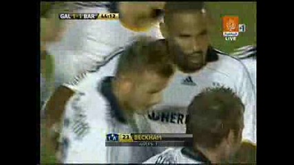 Beckham - La Galaxy 1 - 1 Barcelona