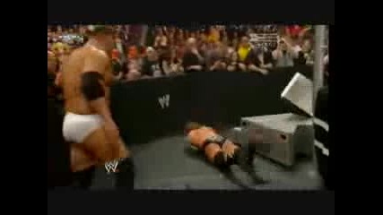 Amergadon 2008 Edge Vs Jeff Hardy Vs Triple H For W W E Championship 1/2
