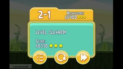 Angry Birds (level 2-1) 3 Stars